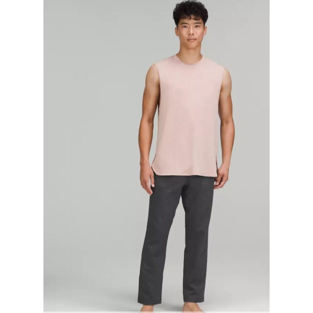 Lululemon Discipline Straight Leg Heathered Gray Sweatpants Athletic Men's Sz XL